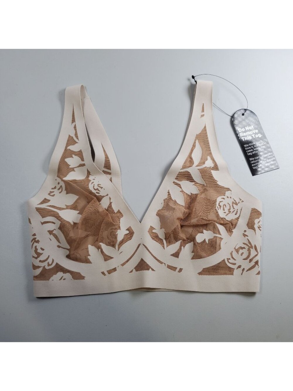 EBY Sheer Bralette Women Size XS NWT Smooth Fabric Minimalist Madam Lux